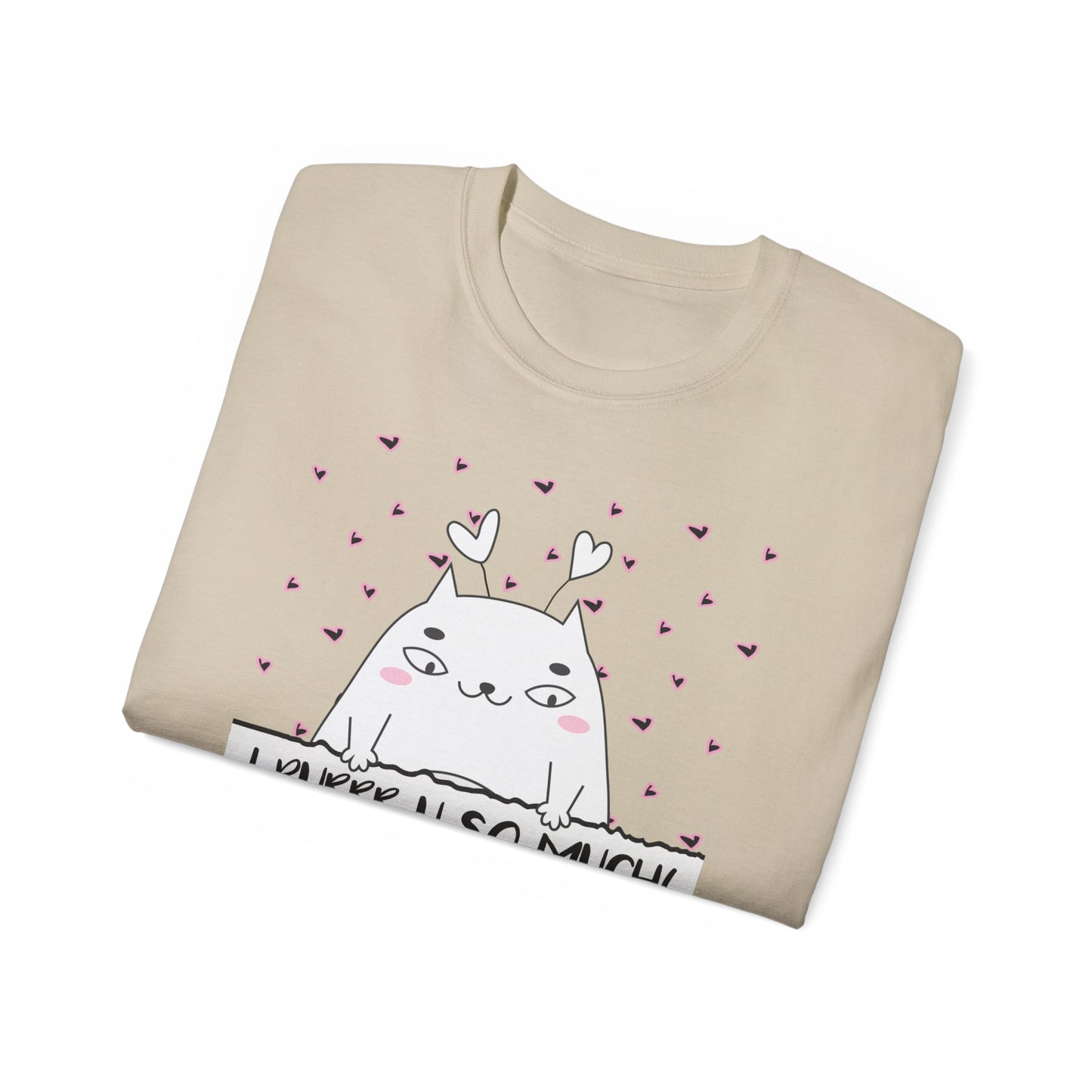 Unique Cat Shirt for a Pet Mama or Dad | Festive T Shirt that is a Perfect Woman or Man Valentine Gift | Valentine Cat Shirt