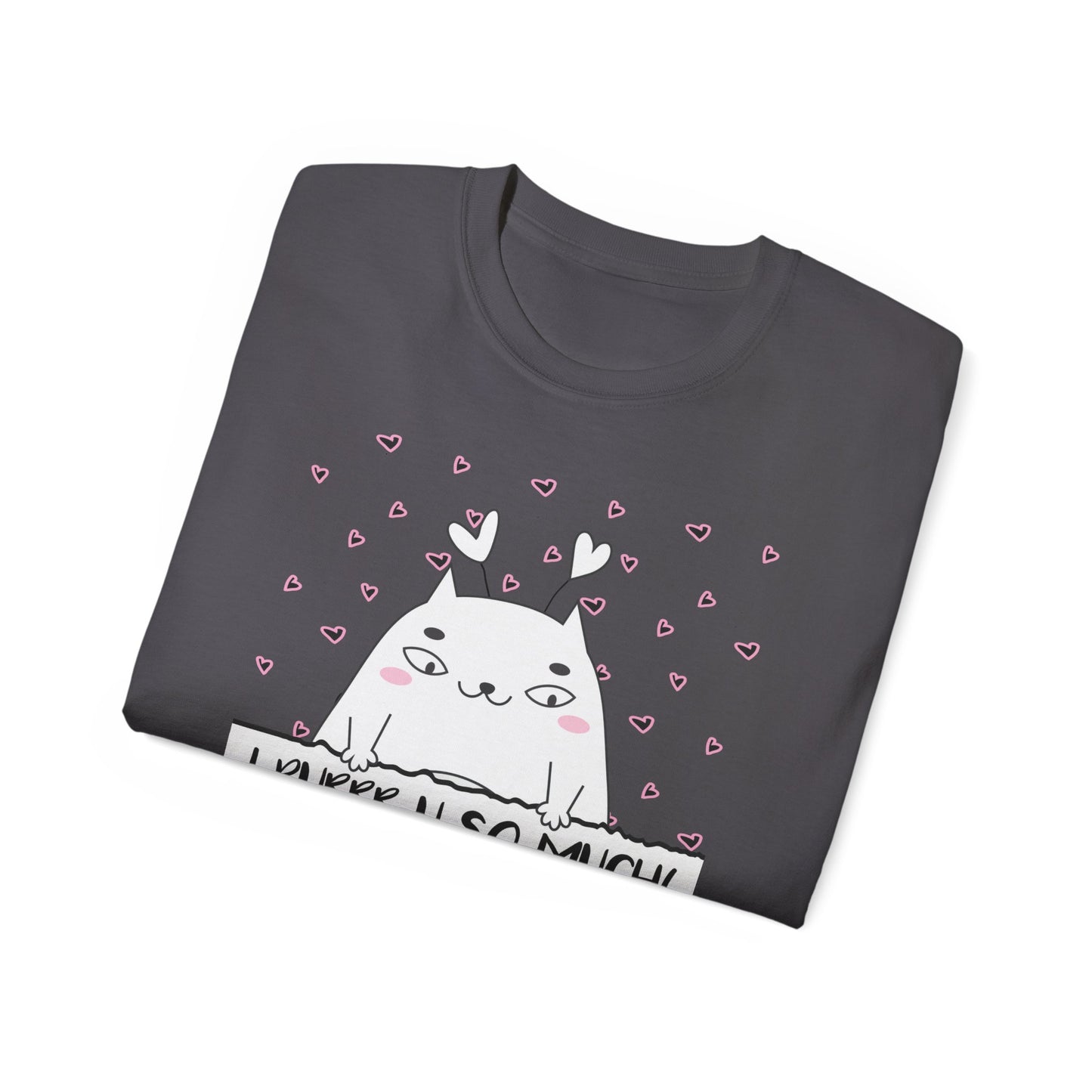 Unique Cat Shirt for a Pet Mama or Dad | Festive T Shirt that is a Perfect Woman or Man Valentine Gift | Valentine Cat Shirt