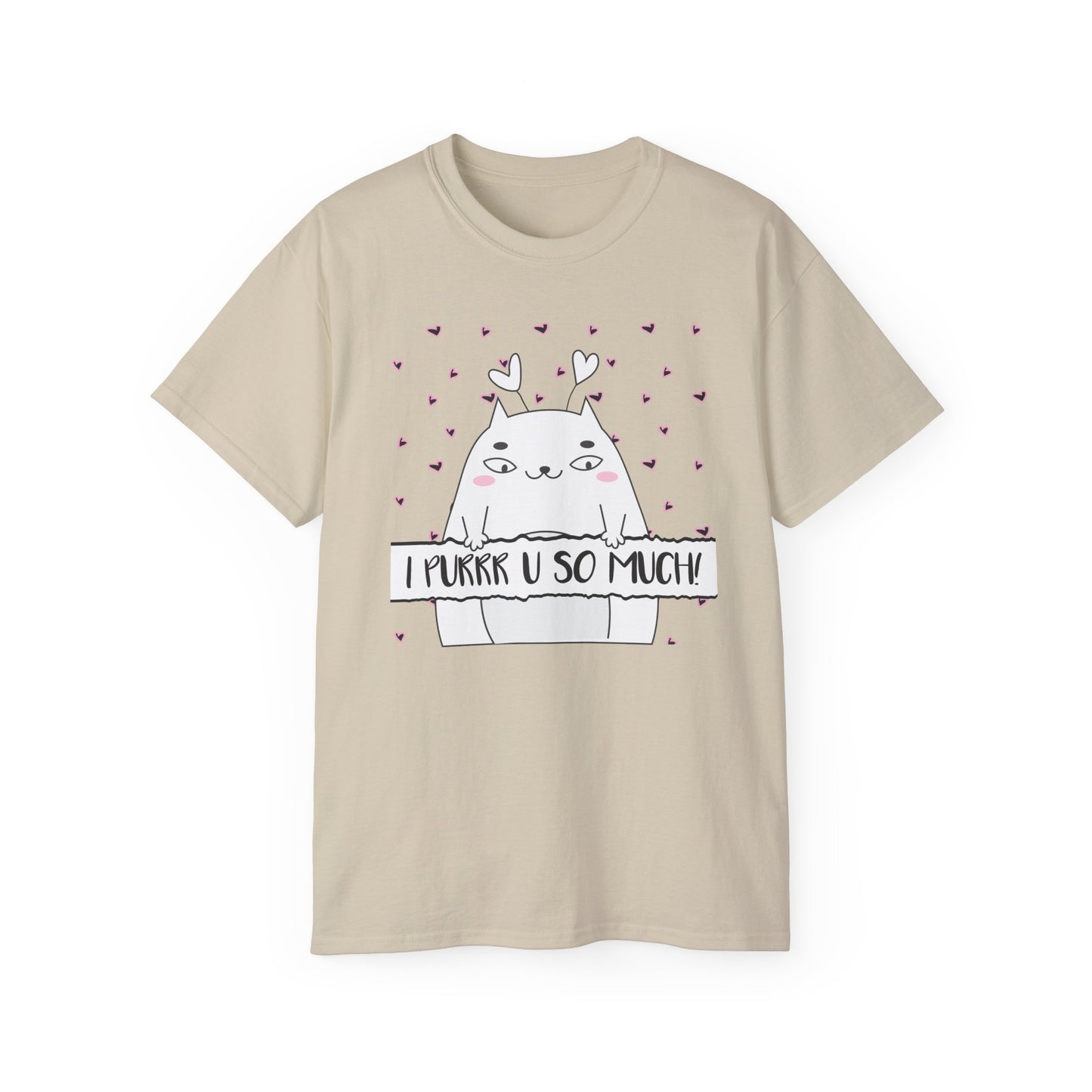 Unique Cat Shirt for a Pet Mama or Dad | Festive T Shirt that is a Perfect Woman or Man Valentine Gift | Valentine Cat Shirt