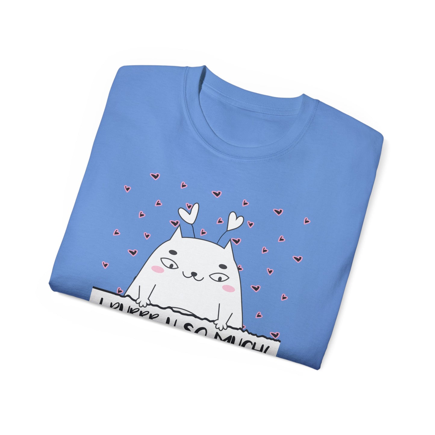 Unique Cat Shirt for a Pet Mama or Dad | Festive T Shirt that is a Perfect Woman or Man Valentine Gift | Valentine Cat Shirt