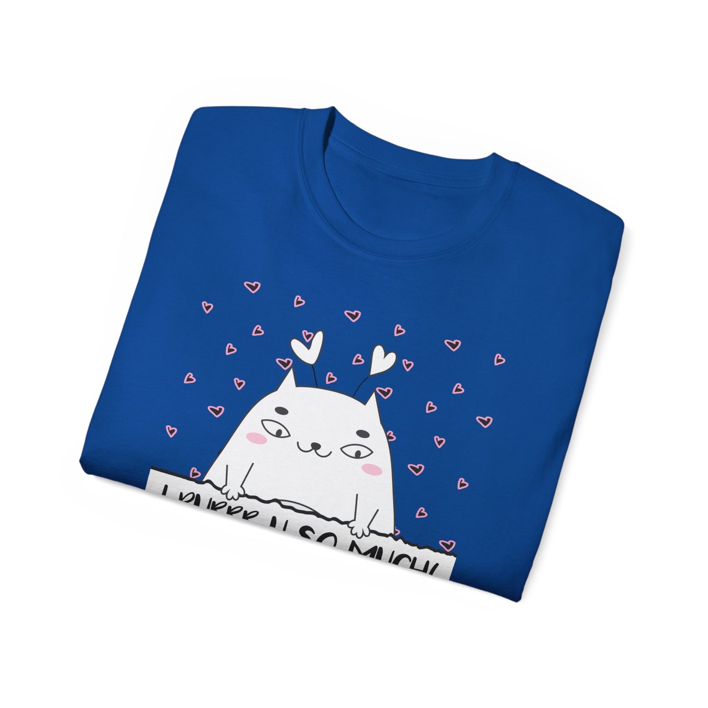 Unique Cat Shirt for a Pet Mama or Dad | Festive T Shirt that is a Perfect Woman or Man Valentine Gift | Valentine Cat Shirt