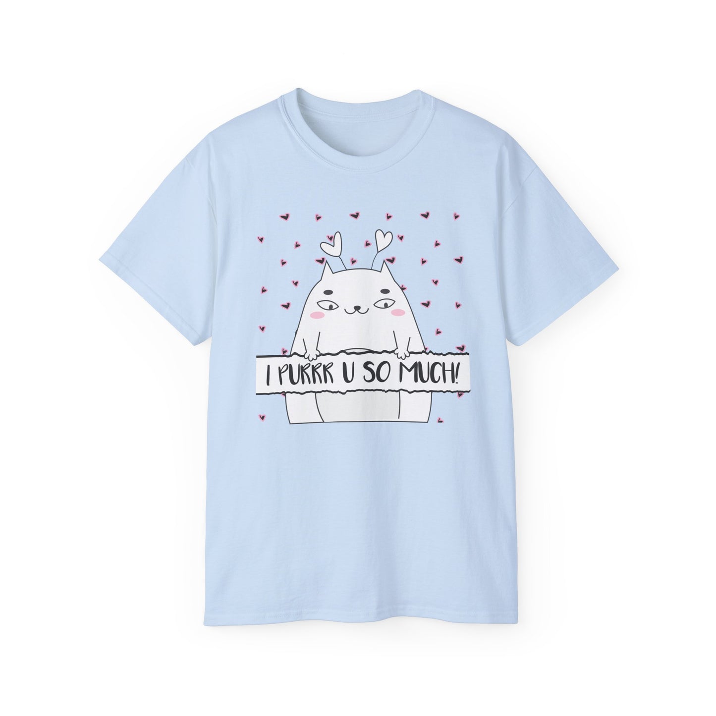 Unique Cat Shirt for a Pet Mama or Dad | Festive T Shirt that is a Perfect Woman or Man Valentine Gift | Valentine Cat Shirt