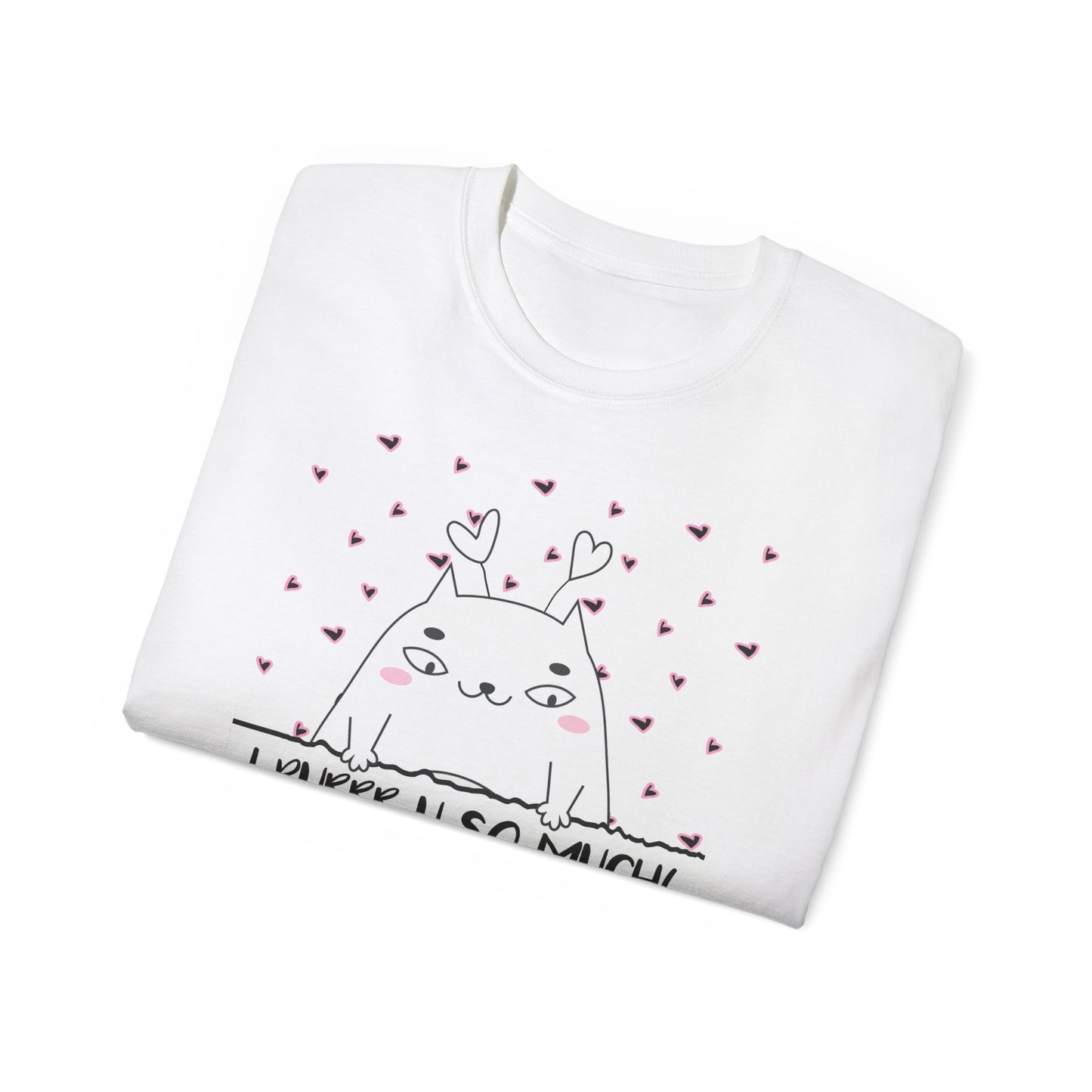 Unique Cat Shirt for a Pet Mama or Dad | Festive T Shirt that is a Perfect Woman or Man Valentine Gift | Valentine Cat Shirt