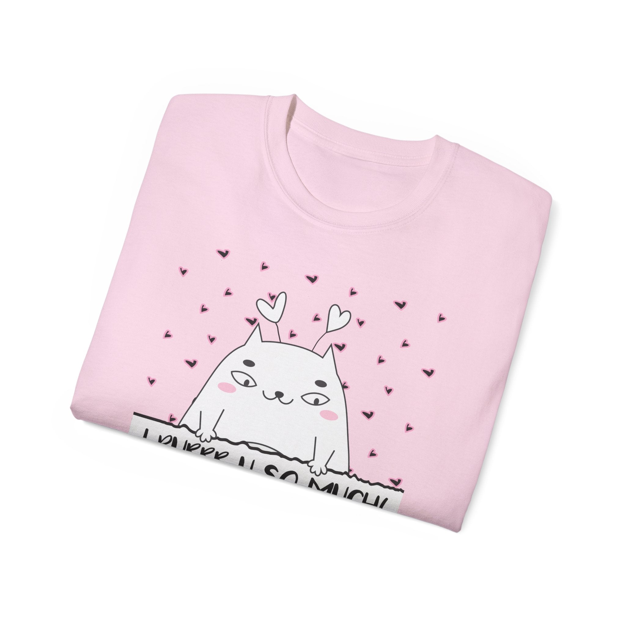 Unique Cat Shirt for a Pet Mama or Dad | Festive T Shirt that is a Perfect  Woman or Man Valentine Gift | Valentine Cat Shirt