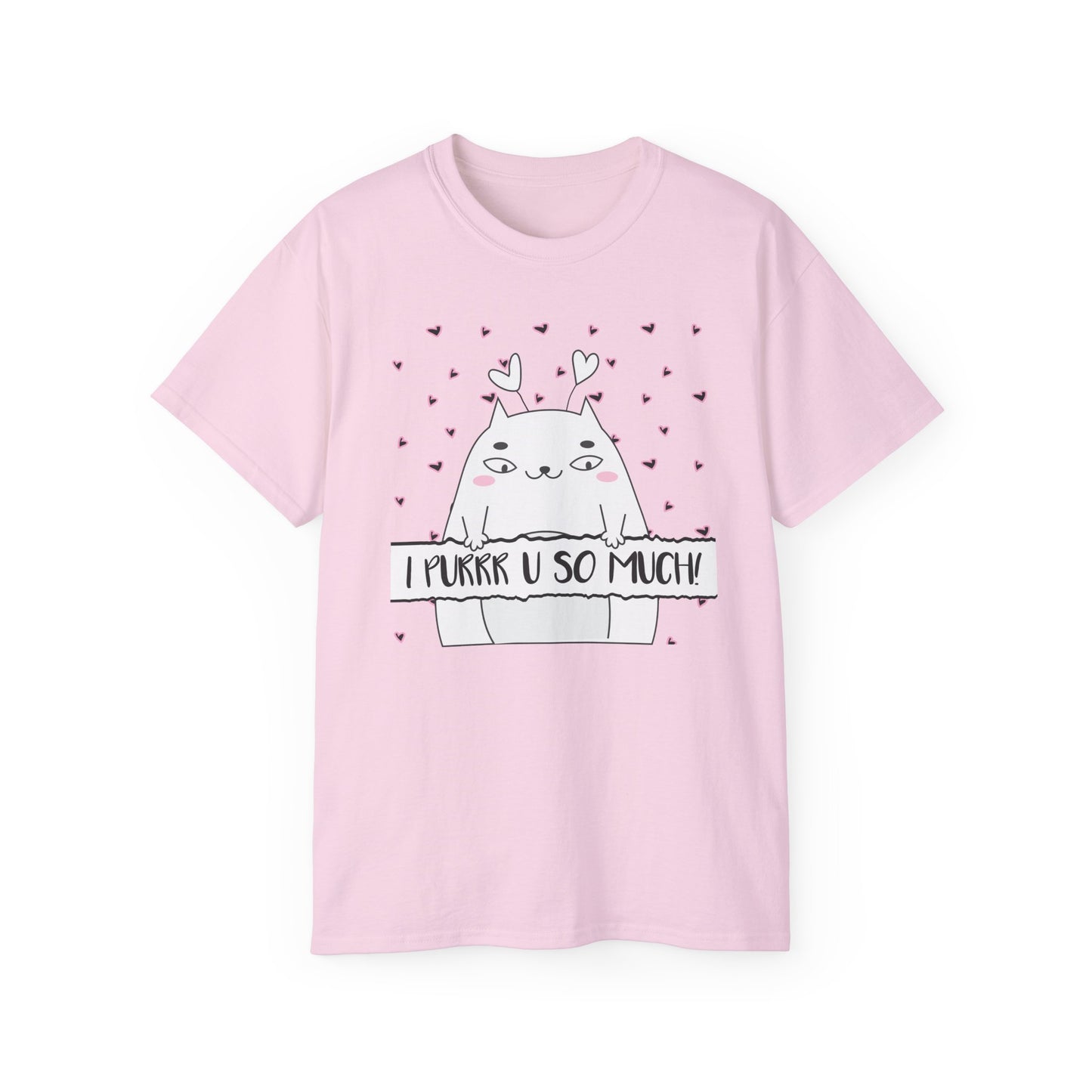 Unique Cat Shirt for a Pet Mama or Dad | Festive T Shirt that is a Perfect Woman or Man Valentine Gift | Valentine Cat Shirt