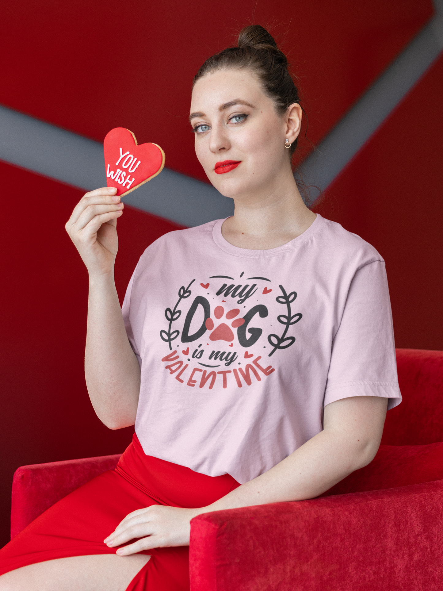 Holiday T-Shirt: Valentine's Day "My Dog is My Valentine"